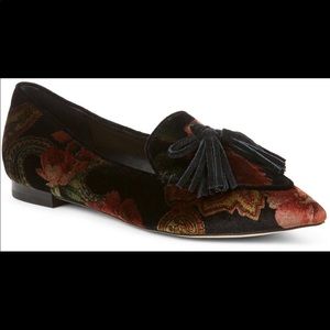 Hadlee Floral Velvet Flats